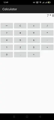 Calculator android App screenshot 1